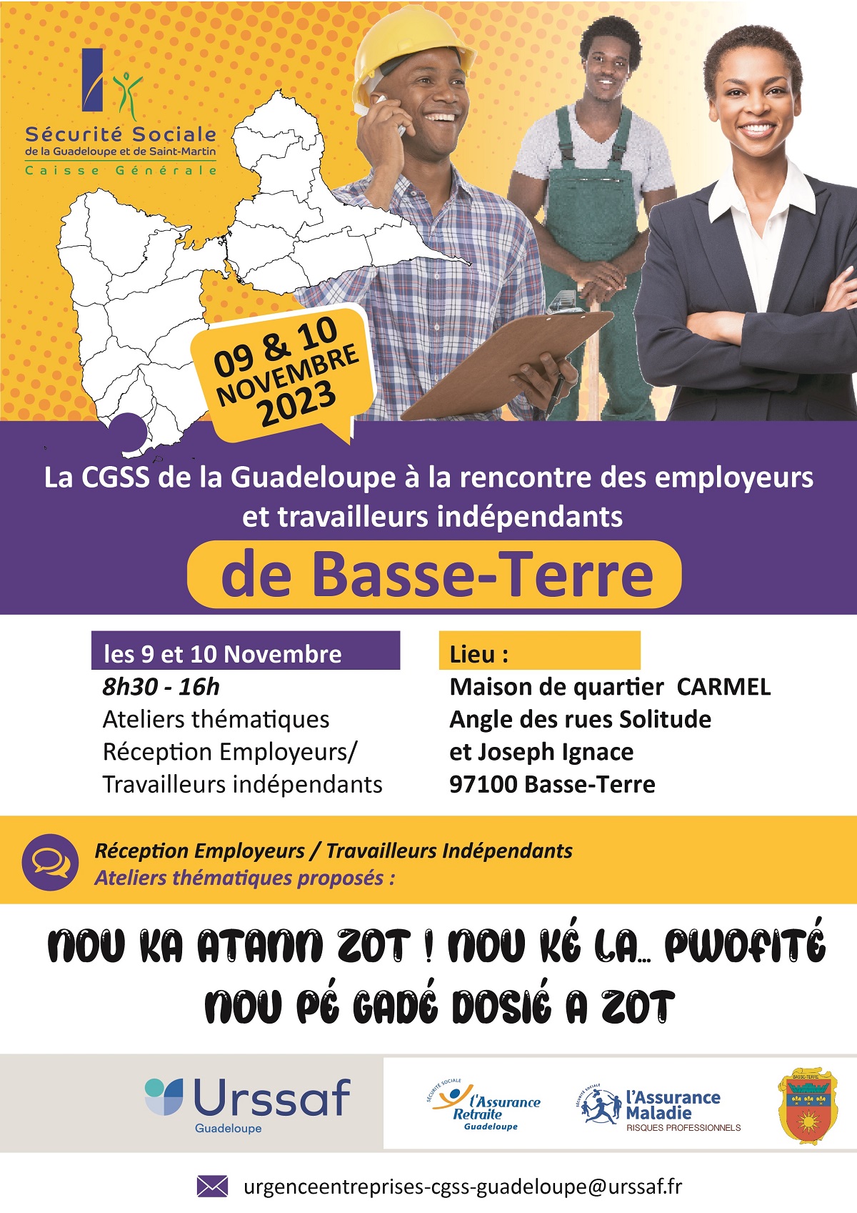 Action « Aller vers » : Rencontre avec les cotisants et Travailleurs Indépendants de Basse-Terre