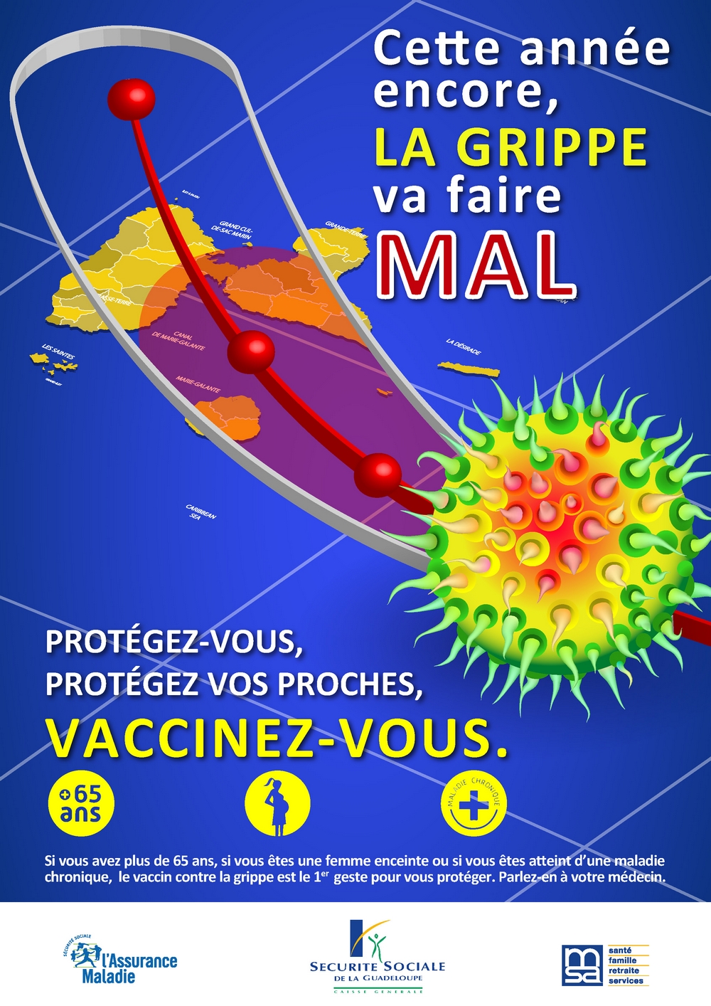 Grippe saisonnière, vaccinez-vous ! Grippe saisonnière, vaccinez-vous !