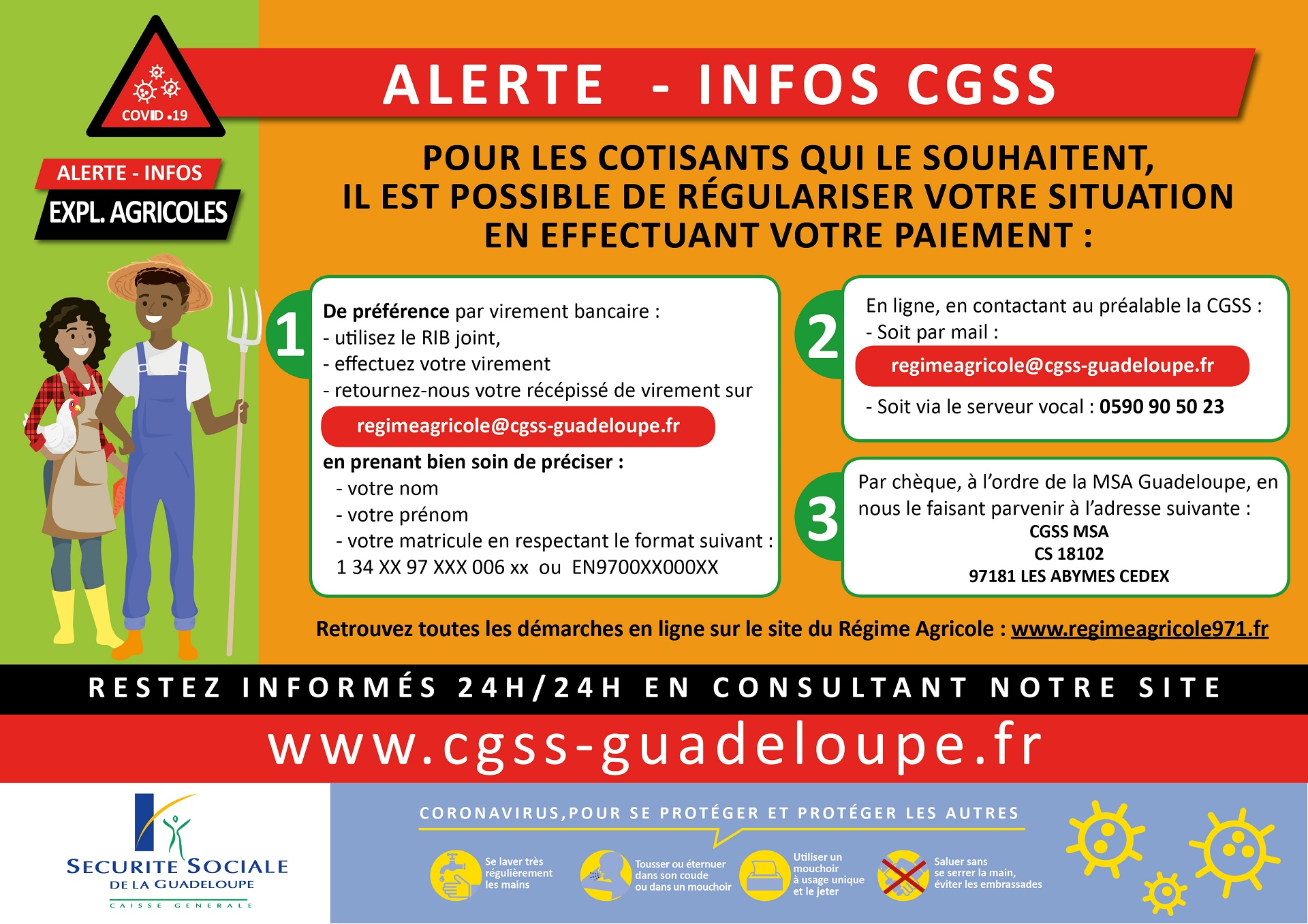 Paiement des cotisations / Exploitants agricoles : Vous avez jusqu’au 19 mai 2021 ! 