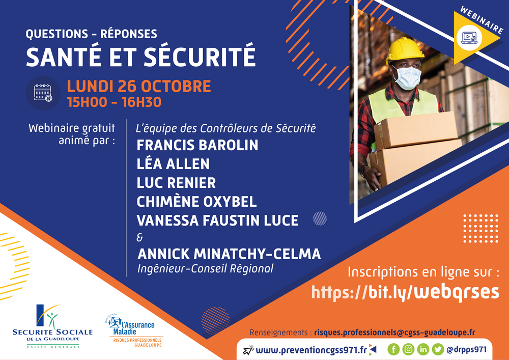 Webinaire Santé et Sécurité Webinaire Santé et Sécurité