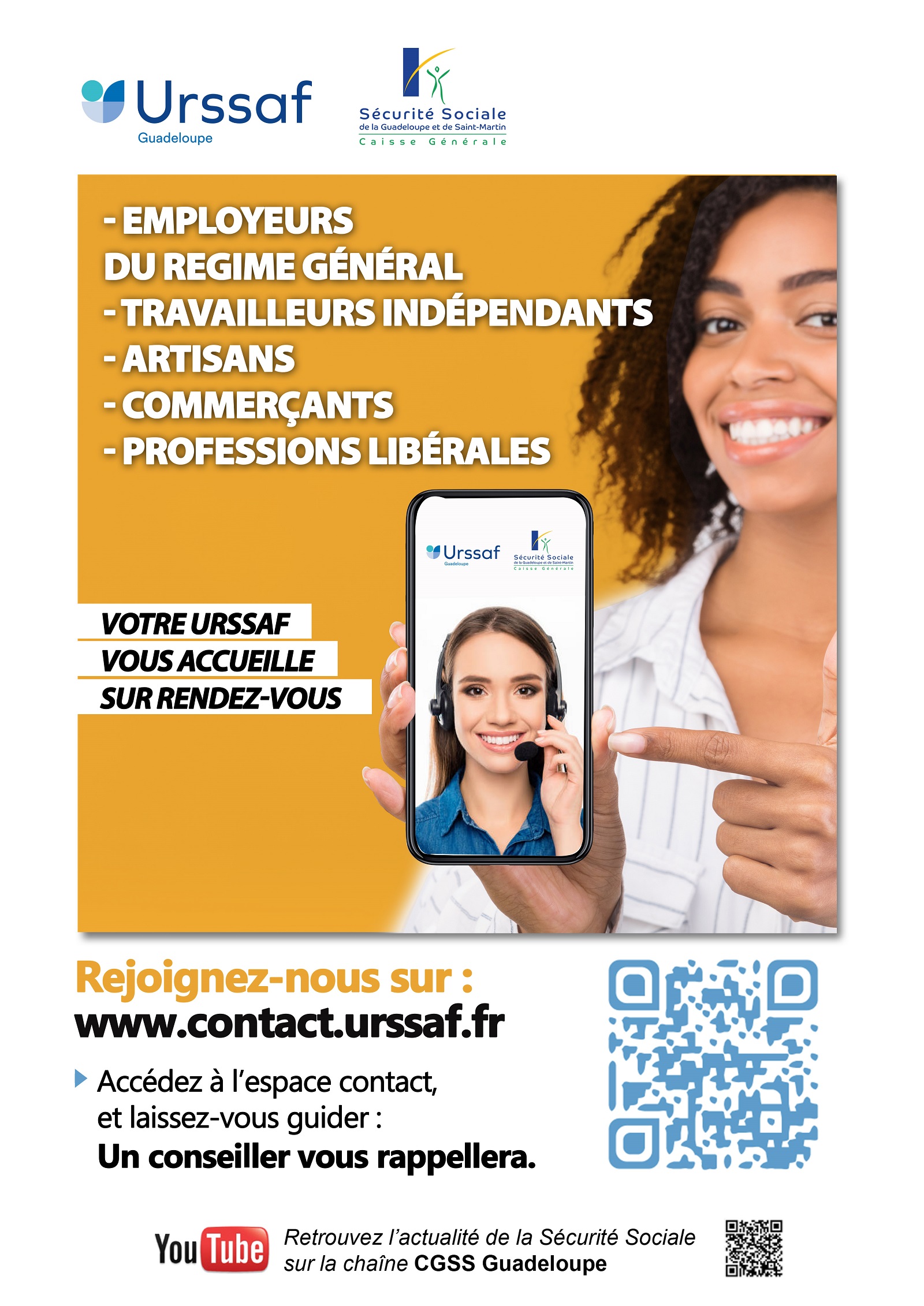 Votre URSSAF vous accueille sur rendez-vous