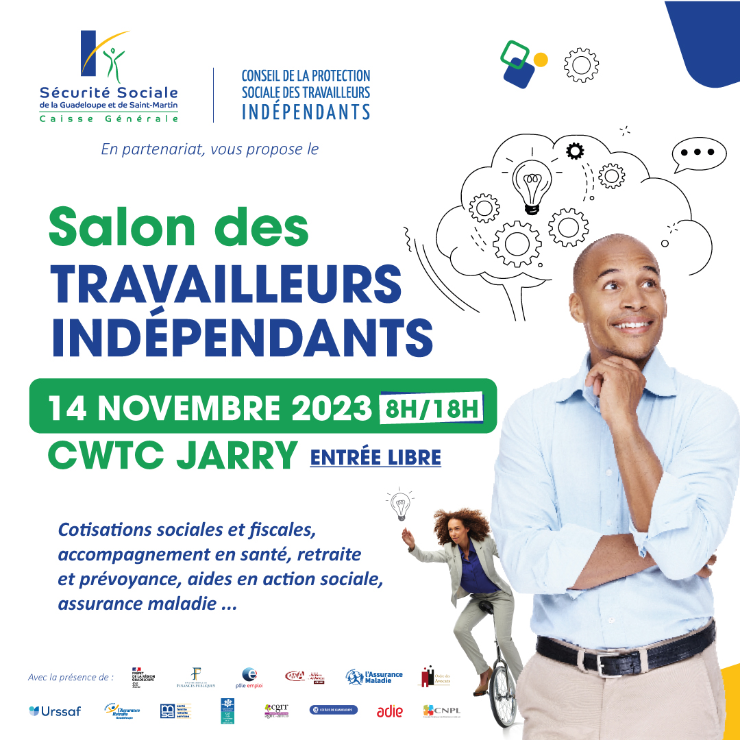 1er salon des travaileurs indépendants de Guadeloupe et de Saint-Martin le 14 novembre 2023