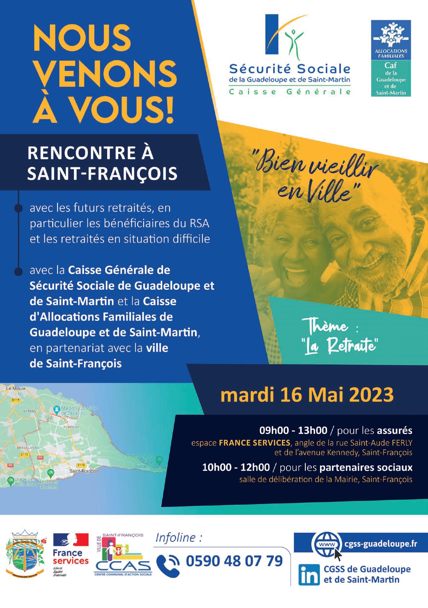 CGSS/Caf : la tournée des communes se rend à Saint-François !