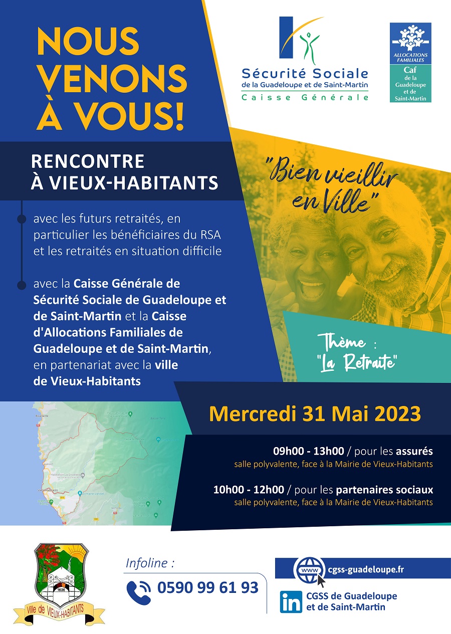 CGSS/Caf : la tournée des communes se rend à Vieux-Habitants !