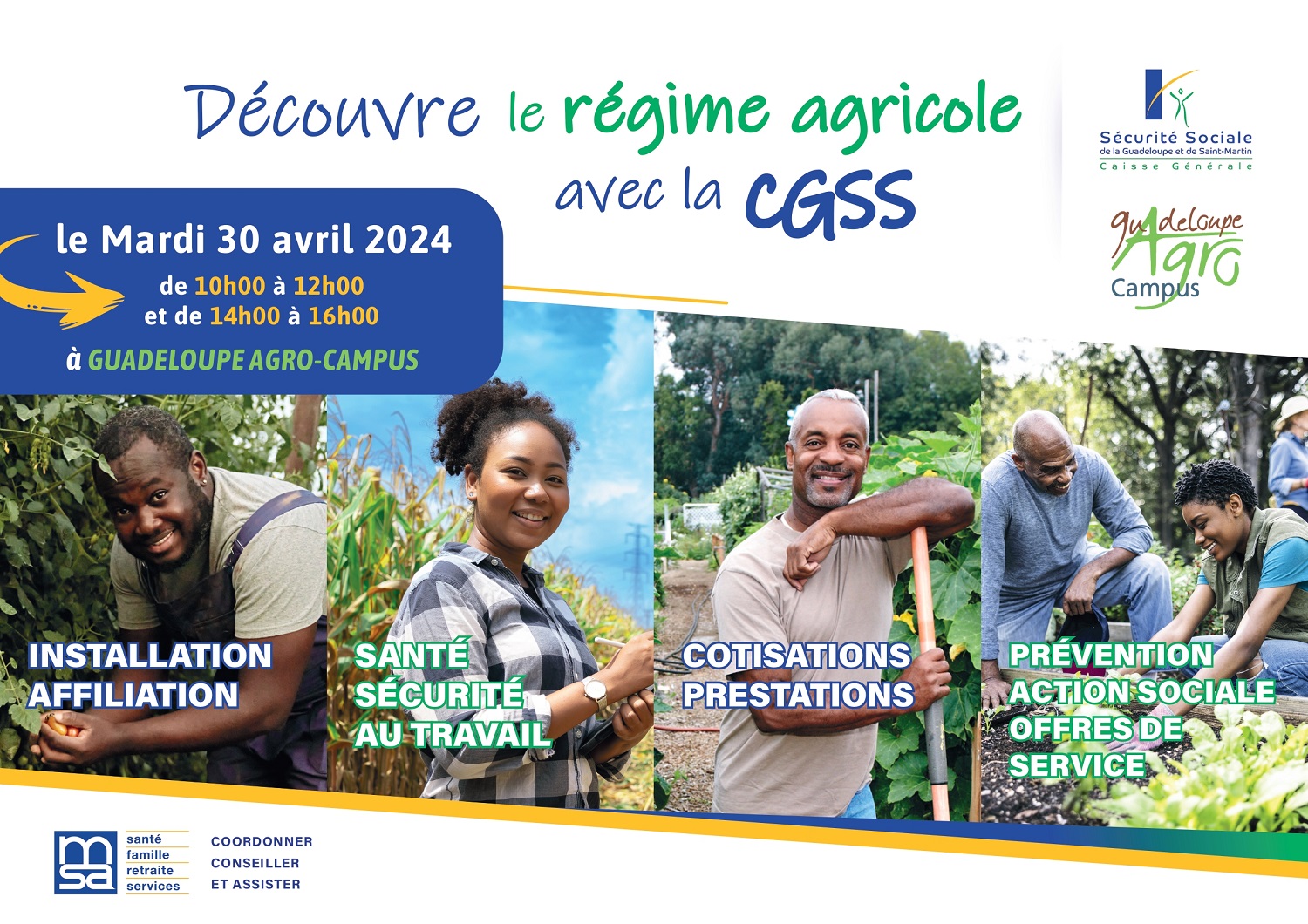 Découvre le régime agricole avec la CGSS à Guadeloupe Agro-Campus