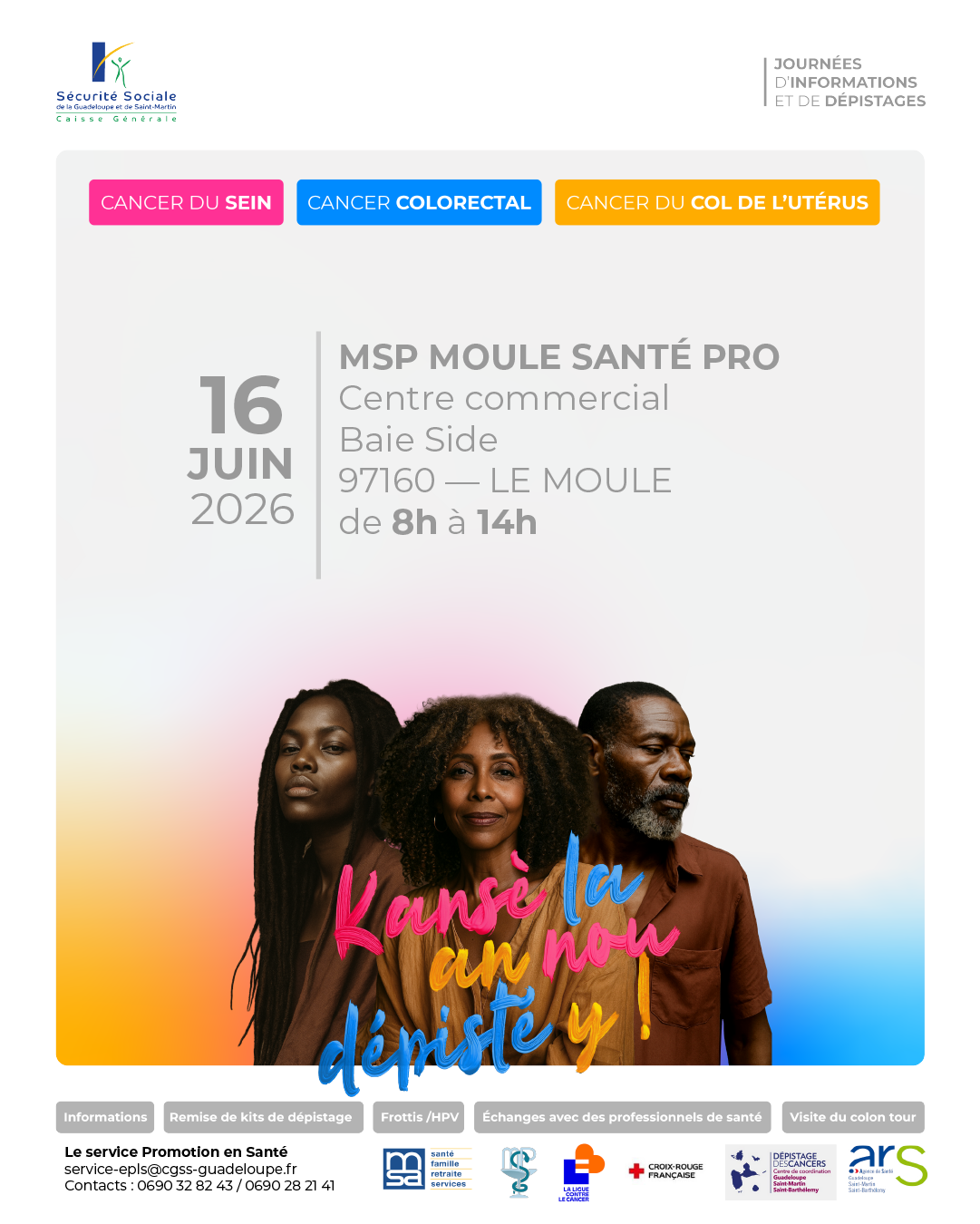 KANSÉ LA AN NOU DÉPISTÉY : dépistage organisé des cancers