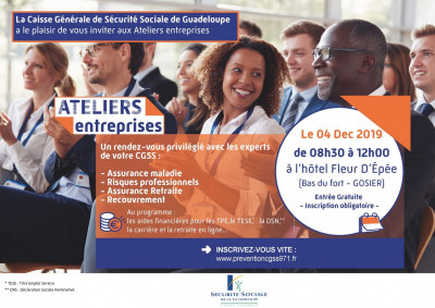 Invitation Atelier entreprise CGSS