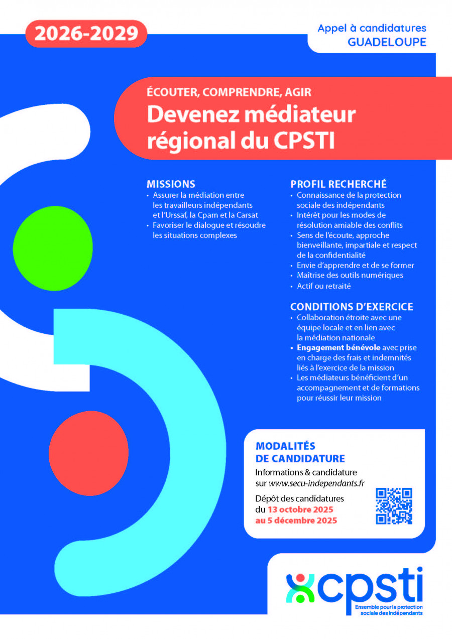 MEDIATION affiche GUADELOUPE